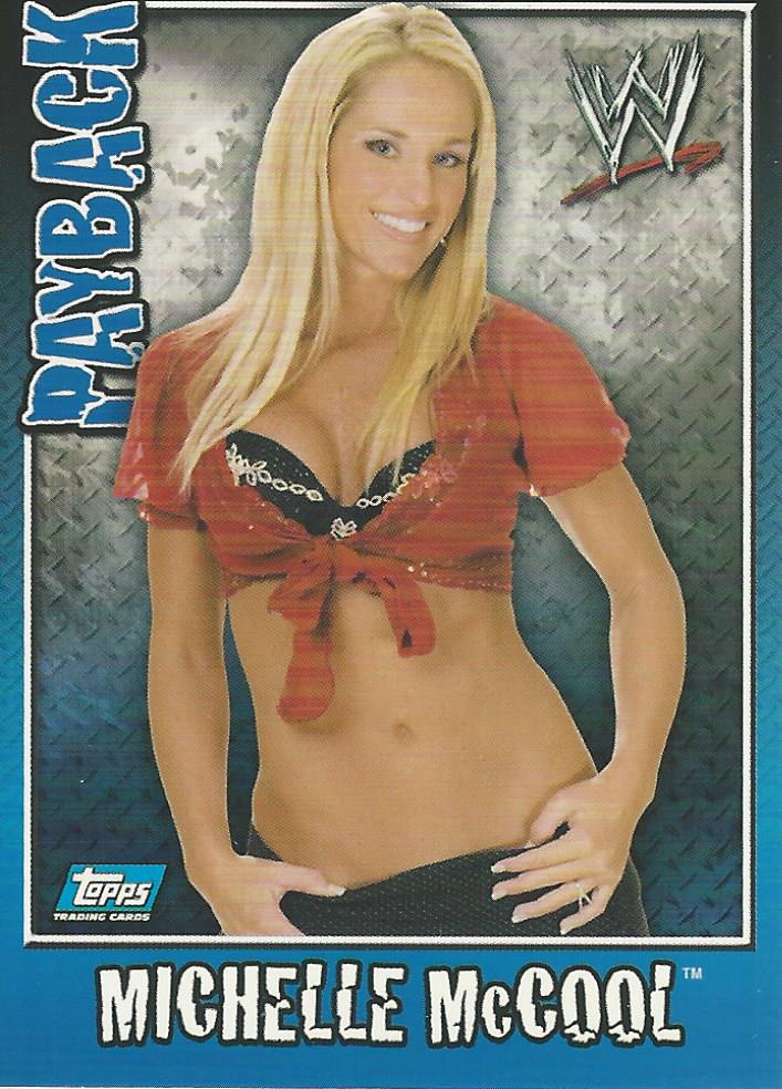 WWE Topps Payback 2006 Trading Card Michelle McCool No.62