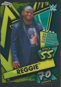 WWE Topps Slam Attax Chrome 2021 Trading Cards Reggie No.62