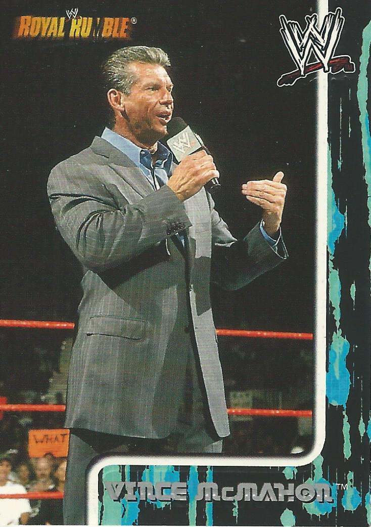 WWE Fleer Royal Rumble 2002 Trading Cards Vince McMahon No.63
