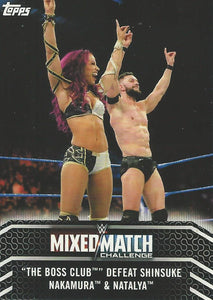 WWE Topps Women Division 2018 Trading Cards Sasha Banks and Finn Balor MM-13