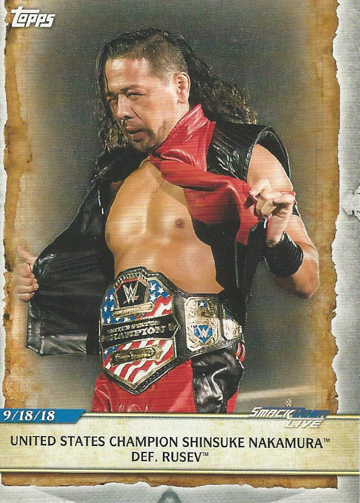 WWE Topps Road to Wrestlemania 2020 Trading Cards Shinsuke Nakamura No.63