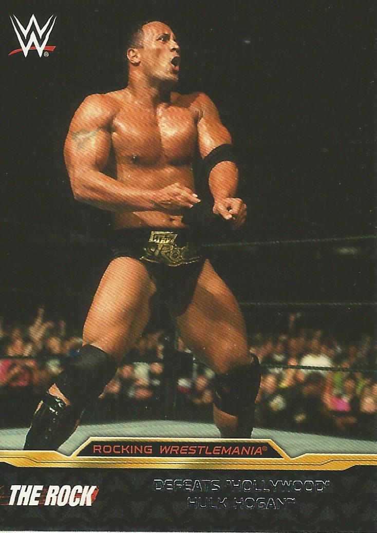 WWE Topps Road to Wrestlemania 2015 Trading Cards The Rock 3 of 8