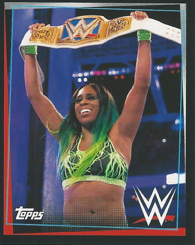 WWE Topps Road to Wrestlemania Stickers 2021 Naomi No.63