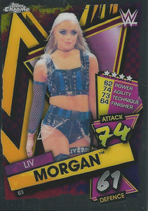 WWE Topps Slam Attax Chrome 2021 Trading Cards Liv Morgan No.63