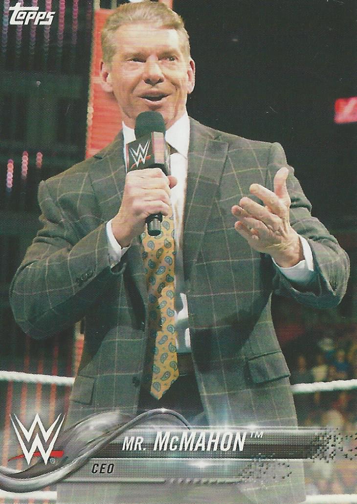 WWE Topps 2018 Trading Cards Vince McMahon No.63