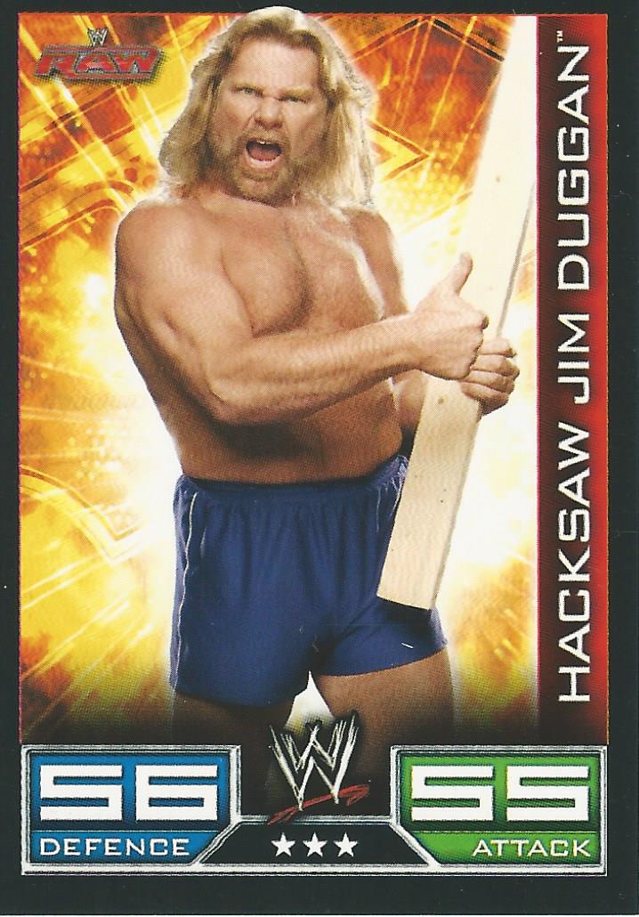 WWE Topps Slam Attax 2008 Trading Cards Hacksaw Jim Duggan No.63