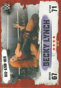 WWE Topps Slam Attax Takeover 2016 Trading Card Becky Lynch No.63