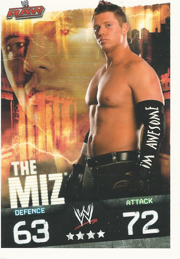 WWE Topps Slam Attax Evolution 2010 Trading Cards The Miz No.63