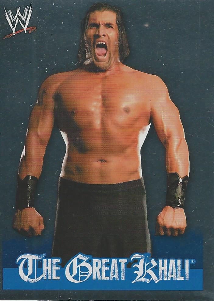WWE Topps Rivals 2009 Stickers The Great Khali Foil No.64