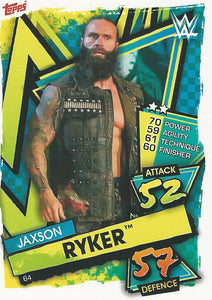 WWE Topps Slam Attax 2021 Trading Card Jaxson Ryker No.64