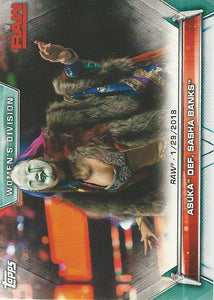 WWE Topps Women Division 2019 Trading Card Asuka No.64