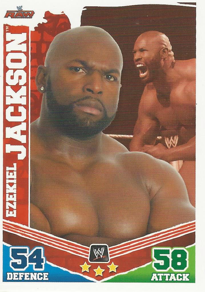 WWE Topps Slam Attax Mayhem 2010 Trading Card Ezekiel Jackson No.64