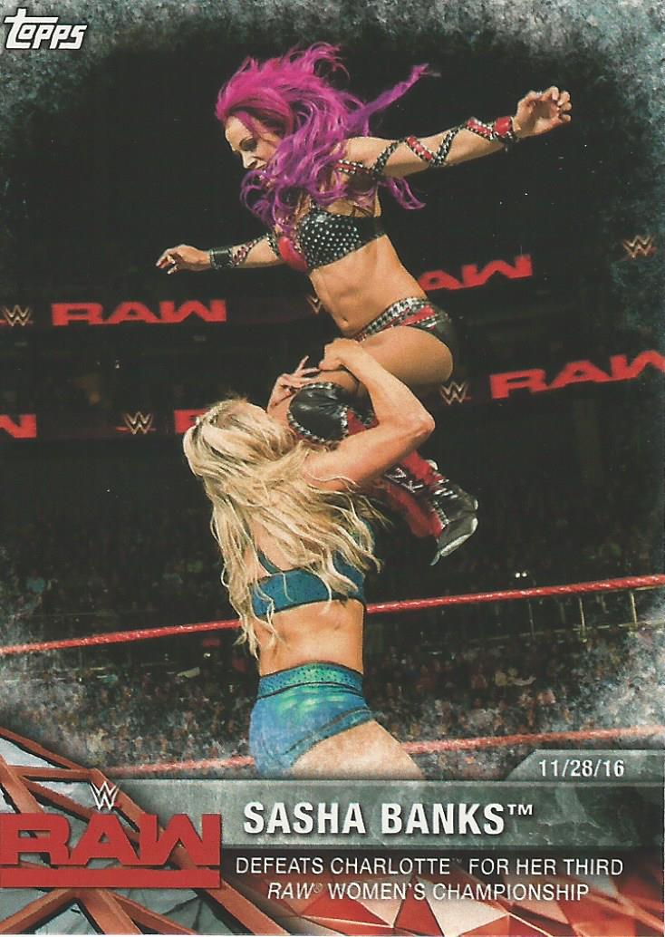 WWE Topps Women Division 2017 Trading Card Sasha Banks WWE-14