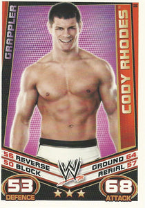 WWE Topps Slam Attax Rebellion 2012 Trading Card Cody Rhodes No.64