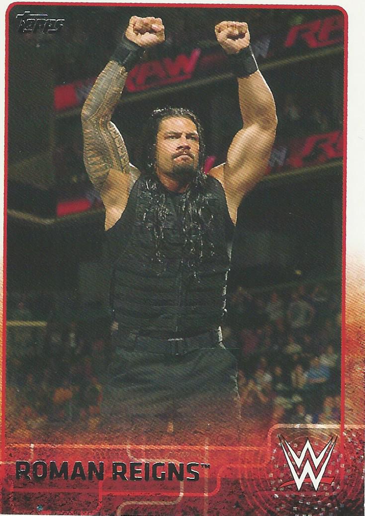 WWE Topps 2015 Trading Card Roman Reigns No.64