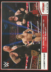 WWE Topps Road to Wrestlemania 2014 Trading Cards Daniel Bryan Kane and Undertaker No.5