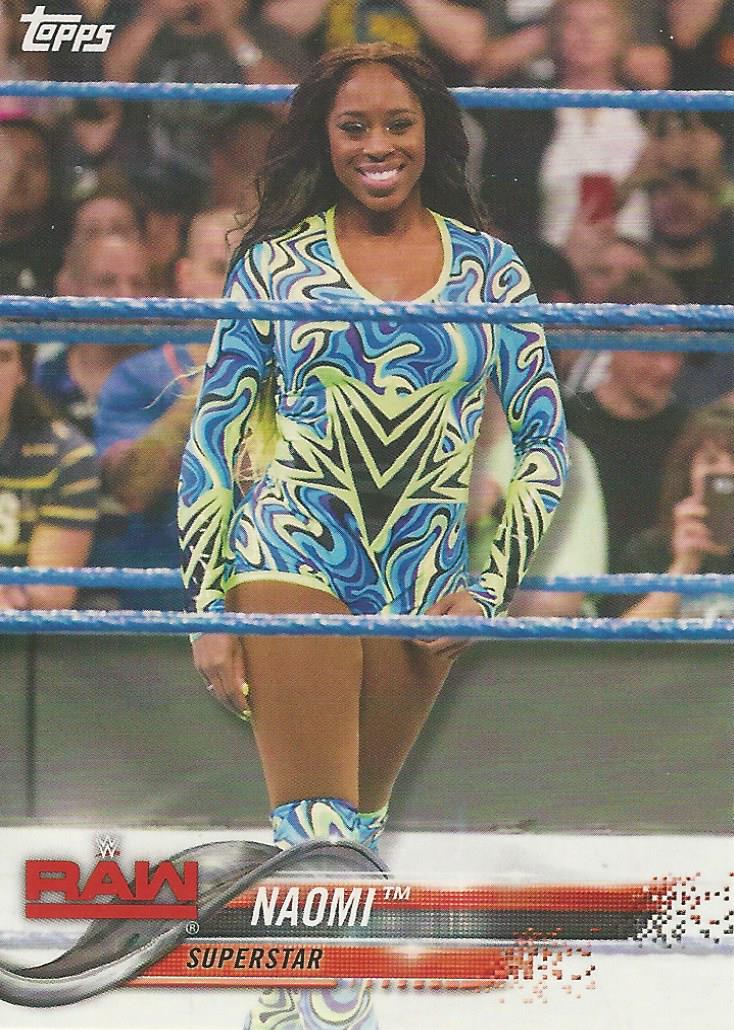 WWE Topps 2018 Trading Cards Naomi No.65