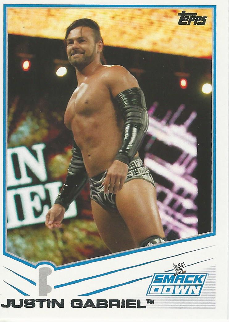 WWE Topps 2013 Trading Cards Justin Gabriel No.65