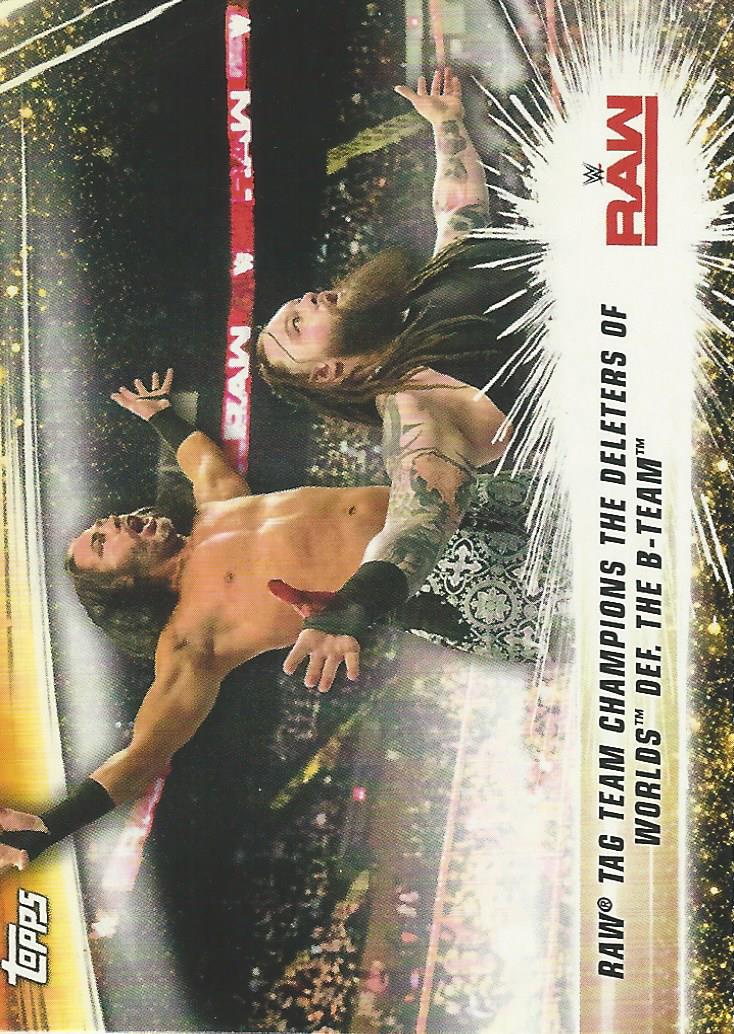 WWE Topps Summerslam 2019 Trading Card Matt Hardy and Bray Wyatt No.65