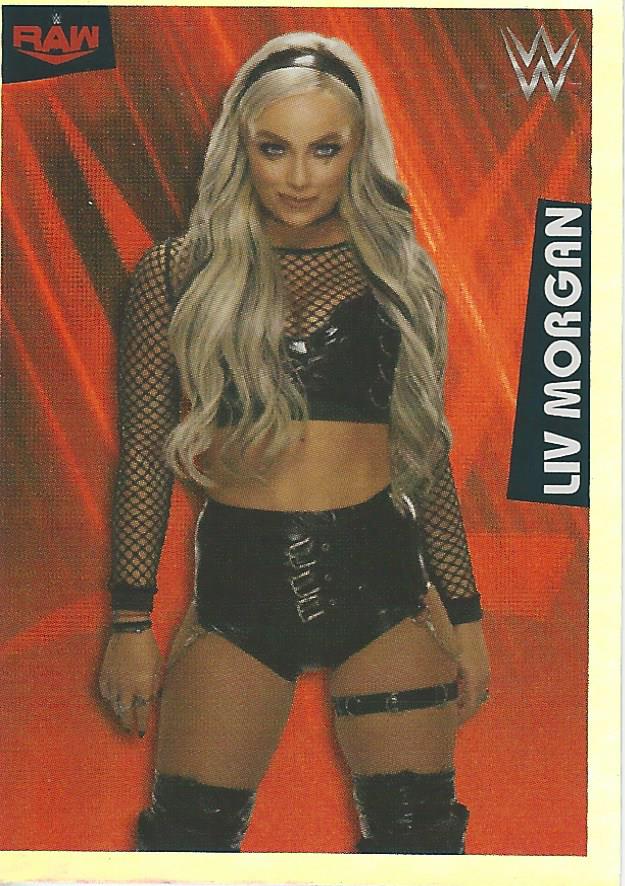 WWE Panini 2022 Sticker Collection Liv Morgan Foil No.65