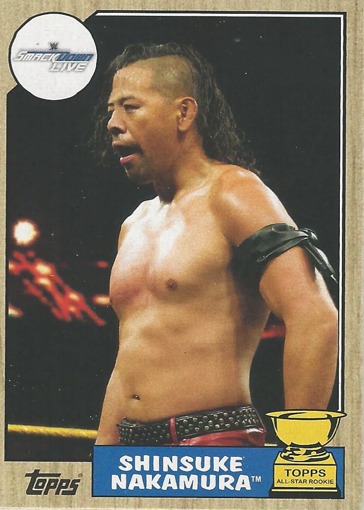 WWE Topps Heritage 2017 Trading Card Shinsuke Nakamura No.65