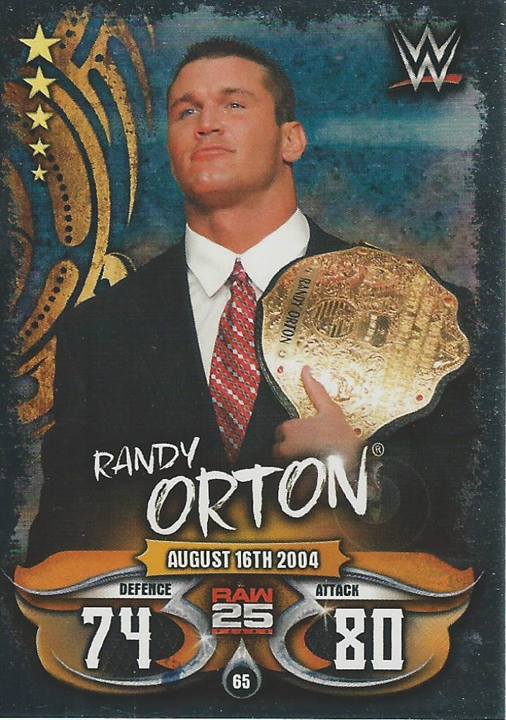 WWE Topps Slam Attax Live 2018 Trading Card Randy Orton No.65