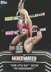 WWE Topps Women Division 2018 Trading Cards Alexa Bliss and Braun Strowman MM-15
