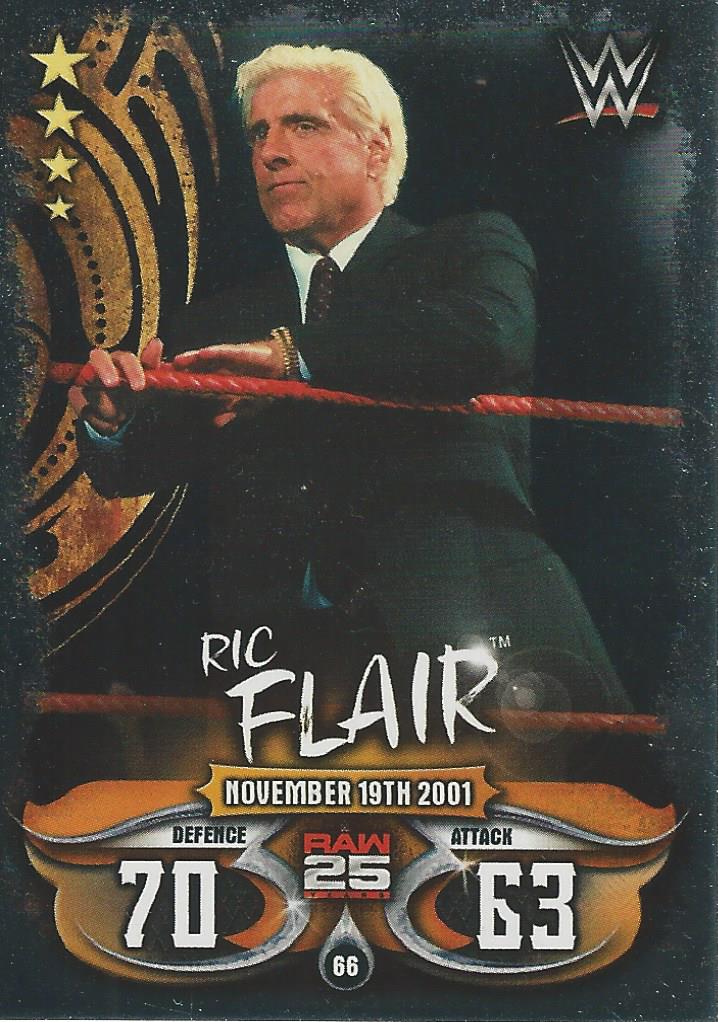 WWE Topps Slam Attax Live 2018 Trading Card Ric Flair No.66