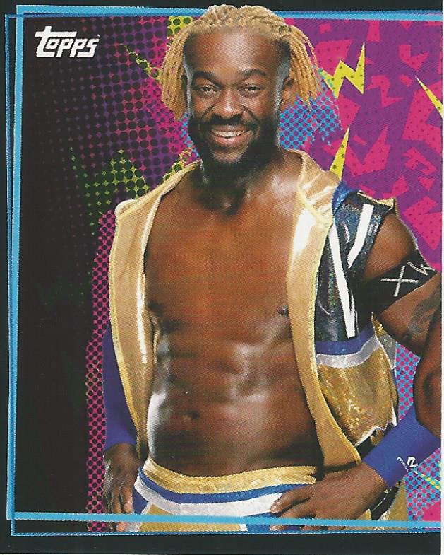 WWE Topps Road to Wrestlemania Stickers 2021 Kofi Kingston No.66