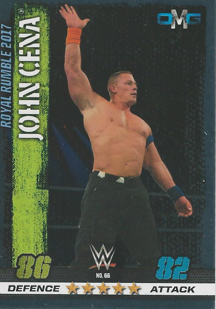 WWE Topps Slam Attax 10th Edition Trading Card 2017 John Cena No.66