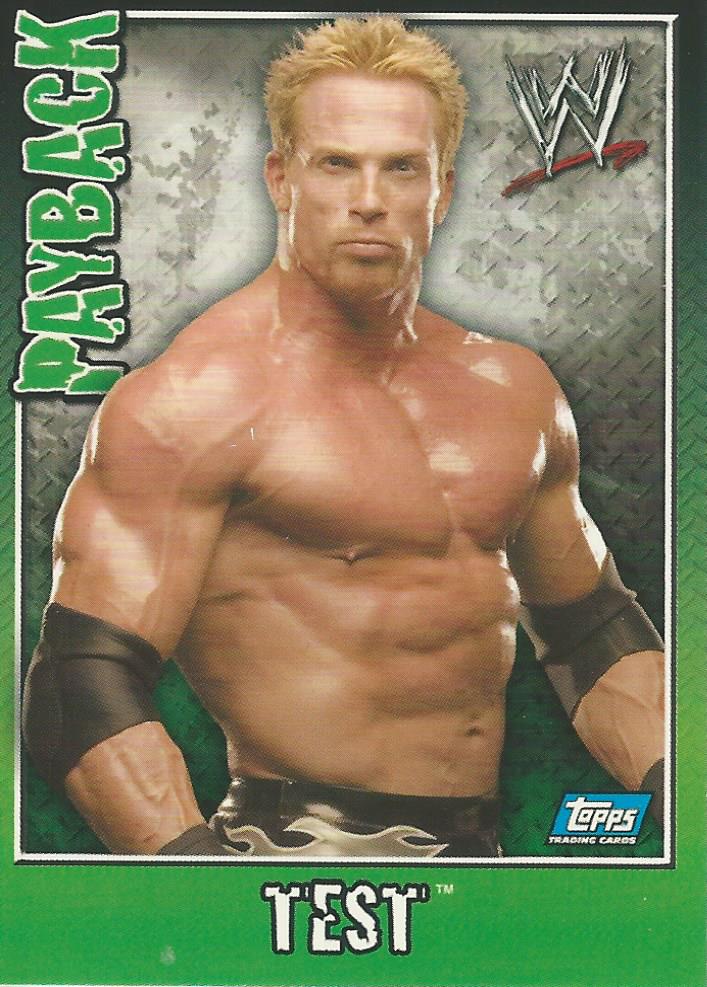 WWE Topps Payback 2006 Trading Card Test