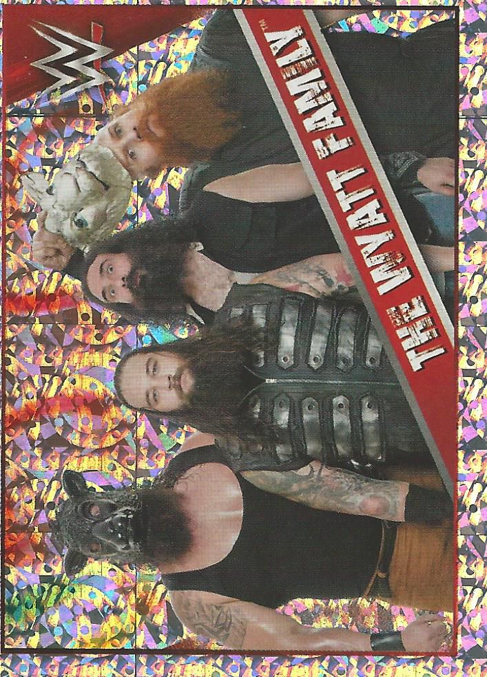 WWE Topps Then Now Forever 2016 Stickers Foil Wyatt Family No.66