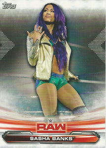 WWE Topps Raw 2019 Trading Card Sasha Banks No.66