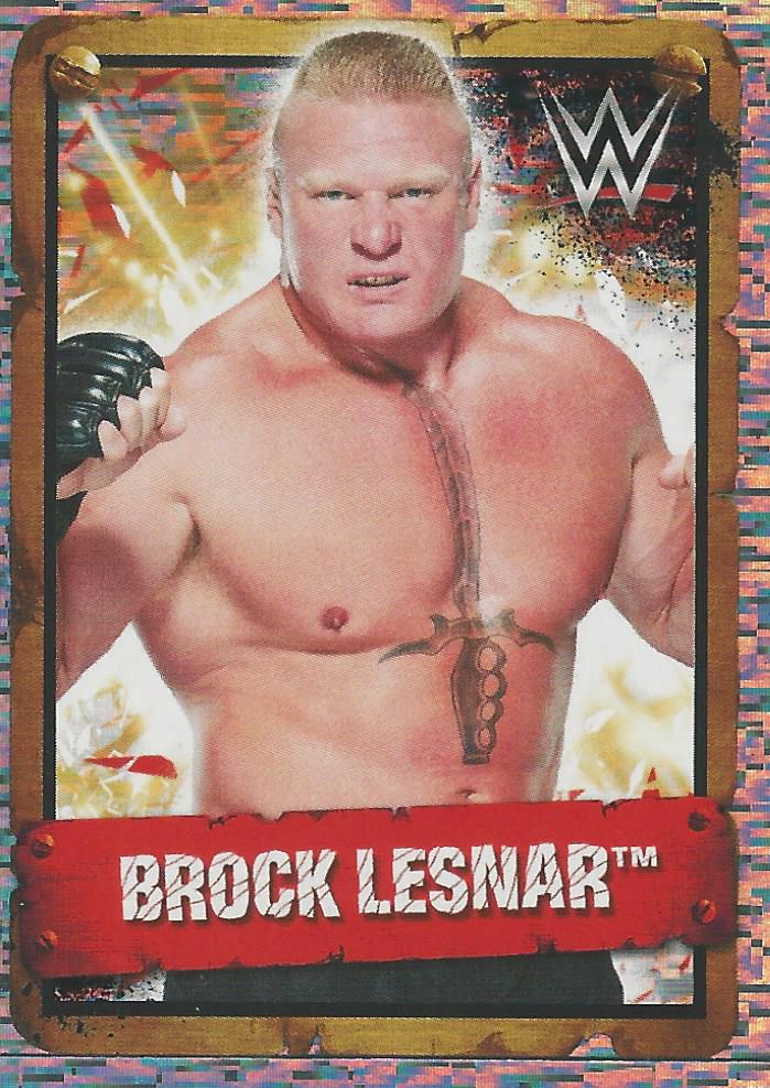 WWE Topps Stickers 2017 Brock Lesnar Foil No.66