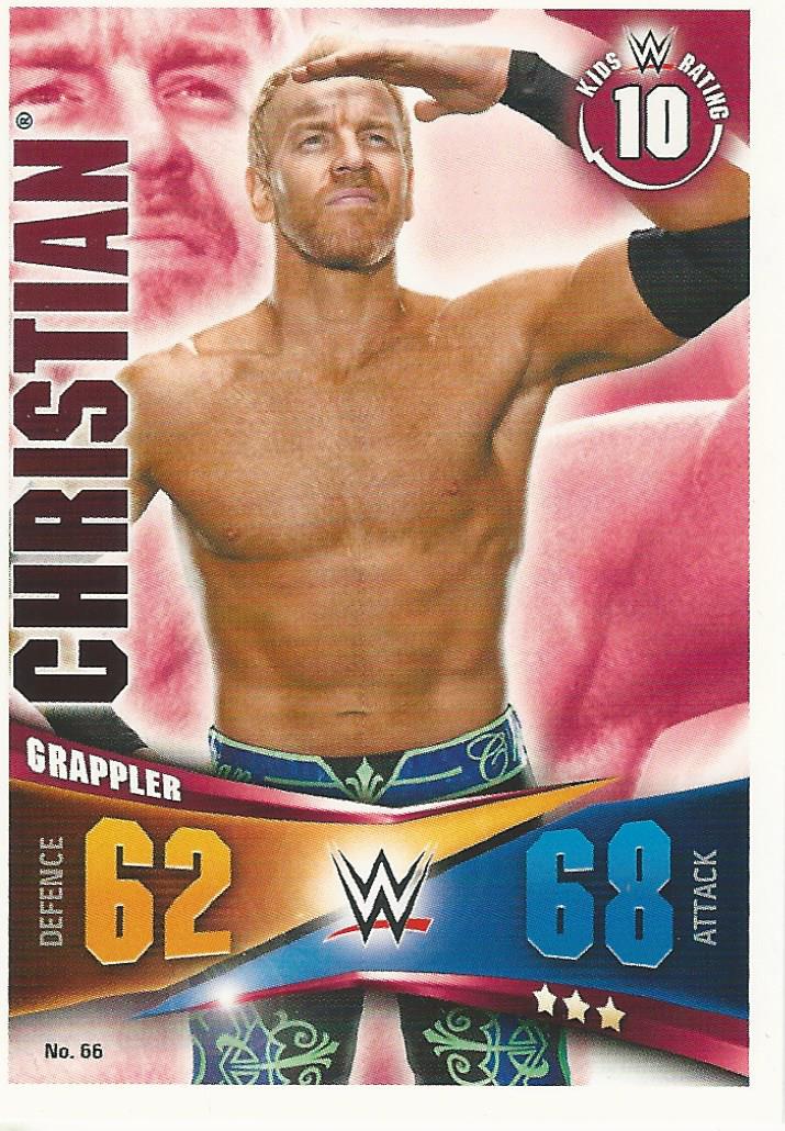 WWE Topps Slam Attax Rivals 2014 Trading Card Christian No.66