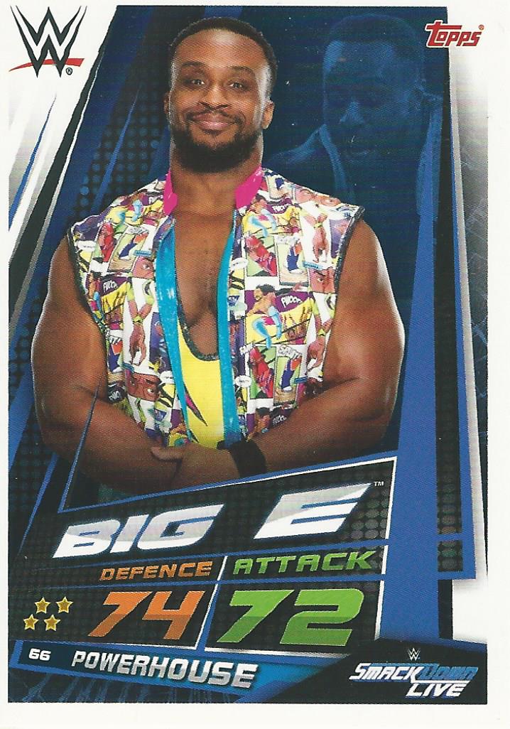 WWE Topps Slam Attax Universe 2019 Trading Card Big E No.66