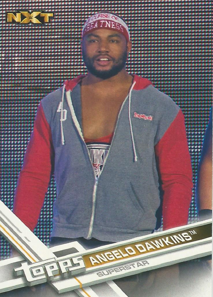 WWE Topps Then Now Forever 2017 Trading Card Angelo Dawkins No.167