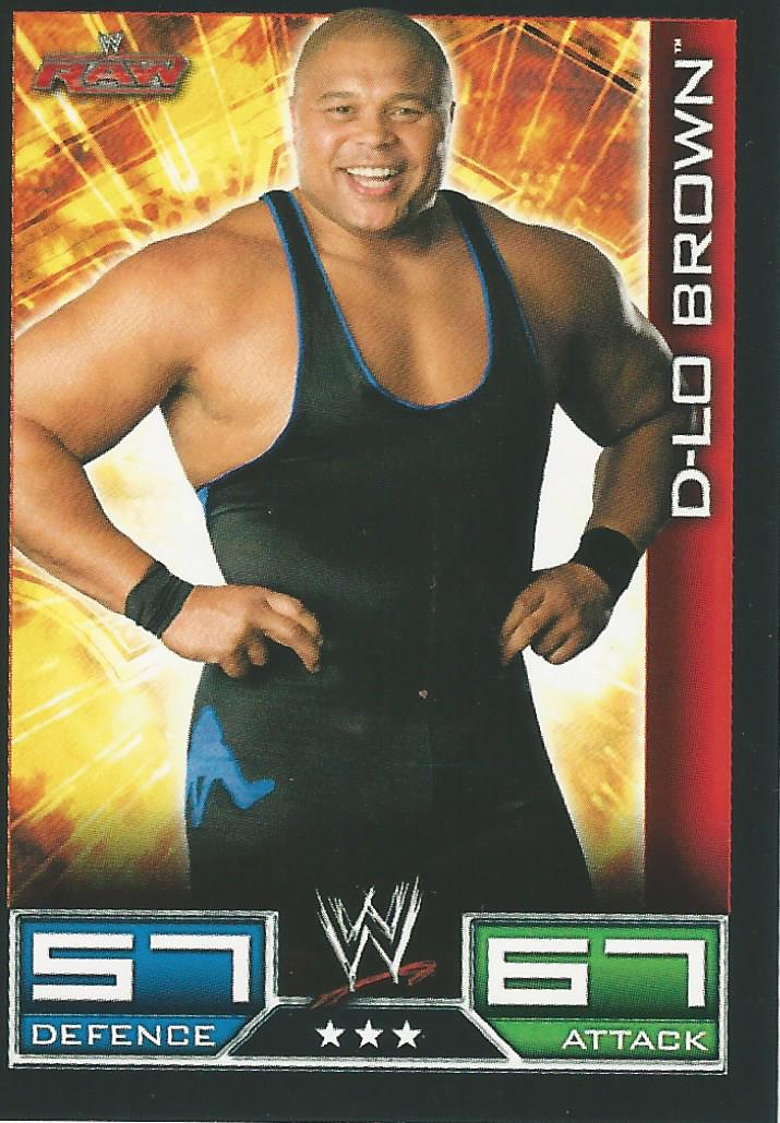 WWE Topps Slam Attax 2008 Trading Cards D-LO Brown No.67