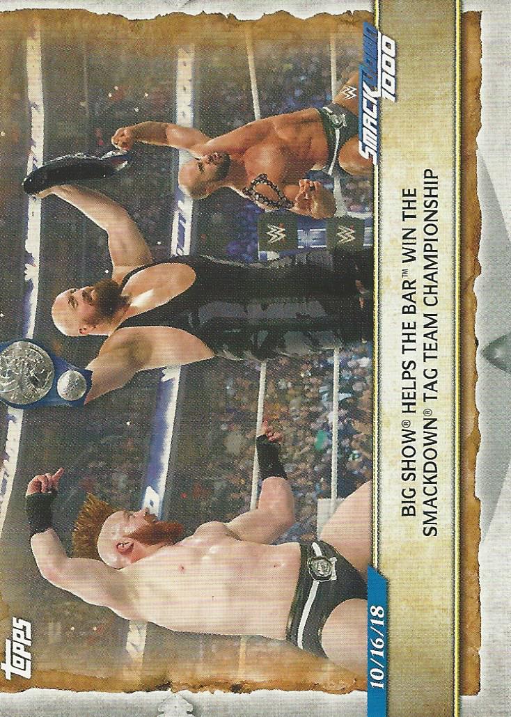 WWE Topps Road to Wrestlemania 2020 Trading Cards Big Show Sheamus Cesaro No.67