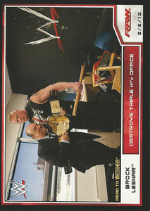 WWE Topps Road to Wrestlemania 2014 Trading Cards Brock Lesnar No.7