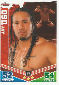 WWE Topps Slam Attax Mayhem 2010 Trading Card Jay Uso No.67