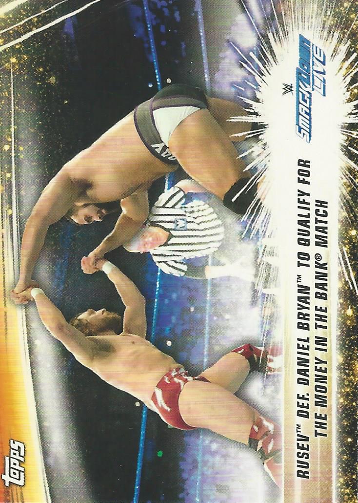 WWE Topps Summerslam 2019 Trading Card Rusev vs Daniel Bryan No.67