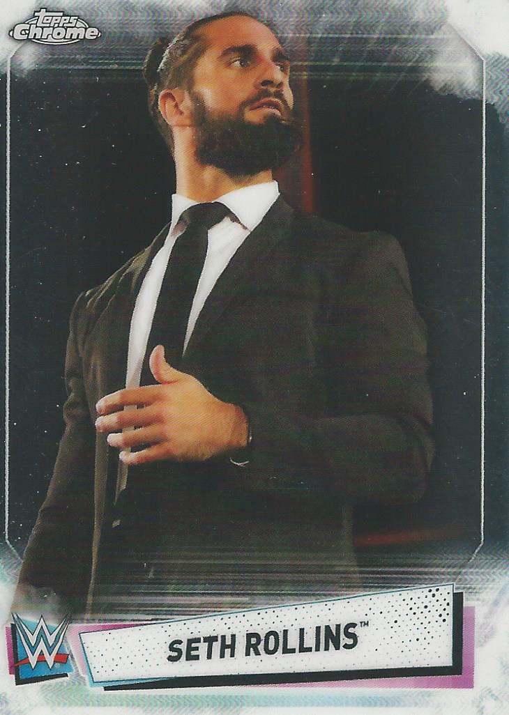 WWE Topps Chrome 2021 Trading Cards Seth Rollins No.68