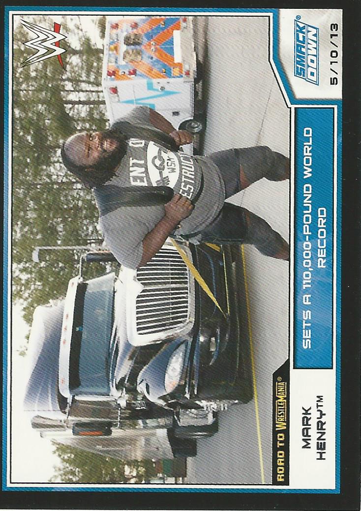 WWE Topps Road to Wrestlemania 2014 Trading Cards Mark Henry No.8