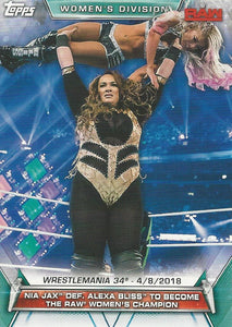 WWE Topps Women Division 2019 Trading Card Nia Jax No.68