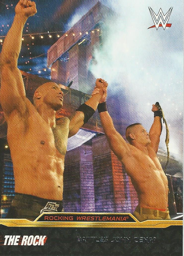 WWE Topps Road to Wrestlemania 2015 Trading Cards The Rock 8 of 8