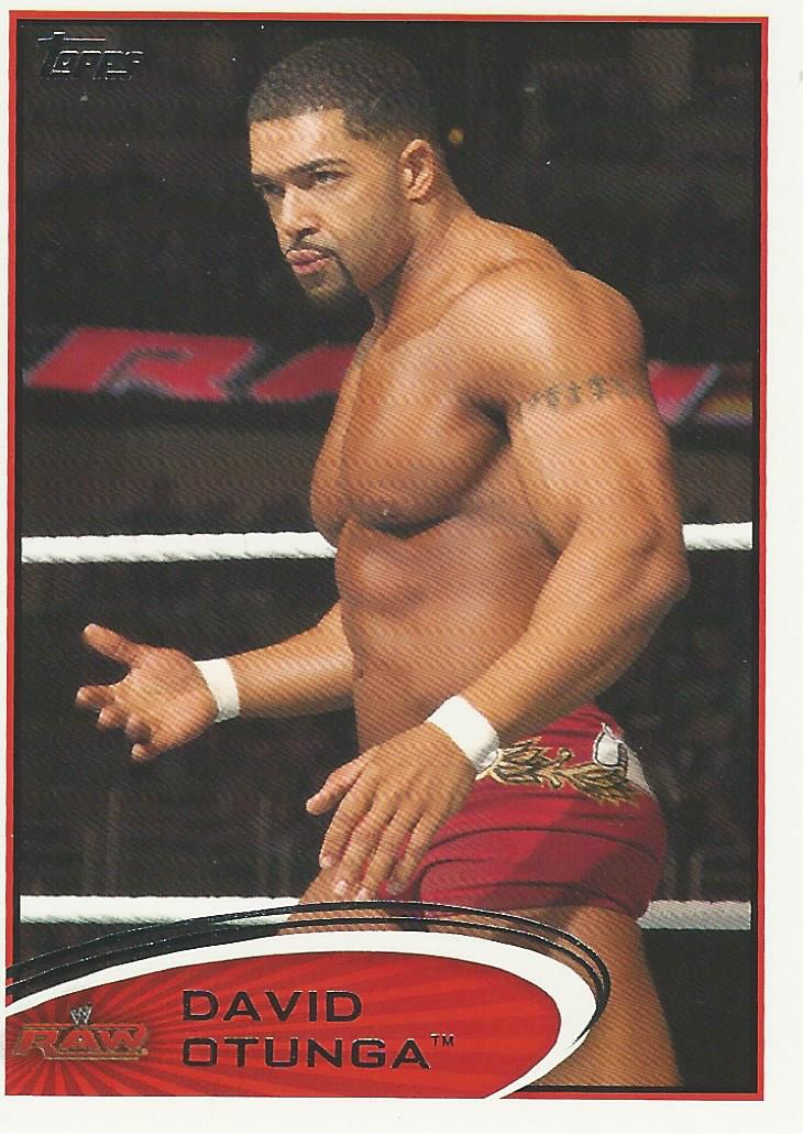 WWE Topps 2012 Trading Card David Otunga No.69