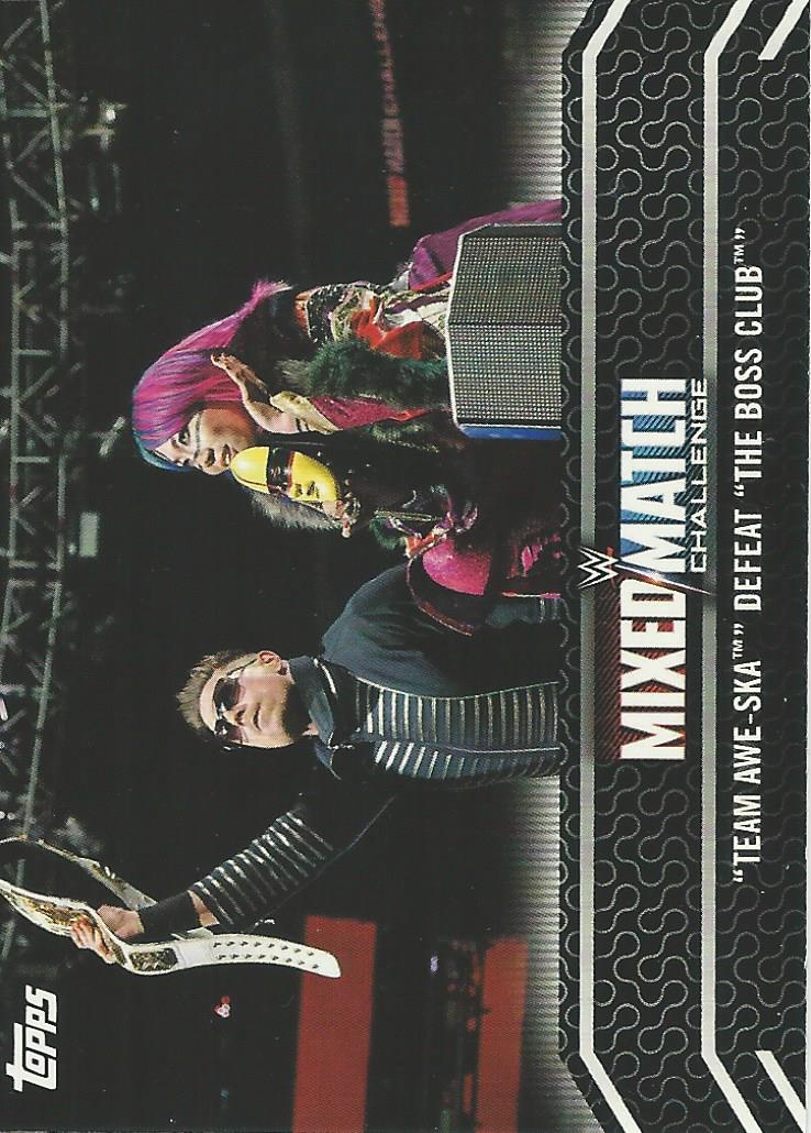 WWE Topps Women Division 2018 Trading Cards Asuka and The Miz MM-19