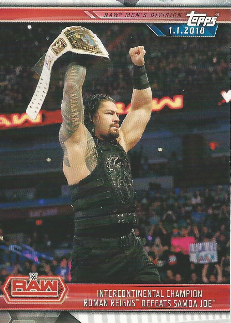 WWE Topps Champions 2019 Trading Cards Roman Reigns No.19