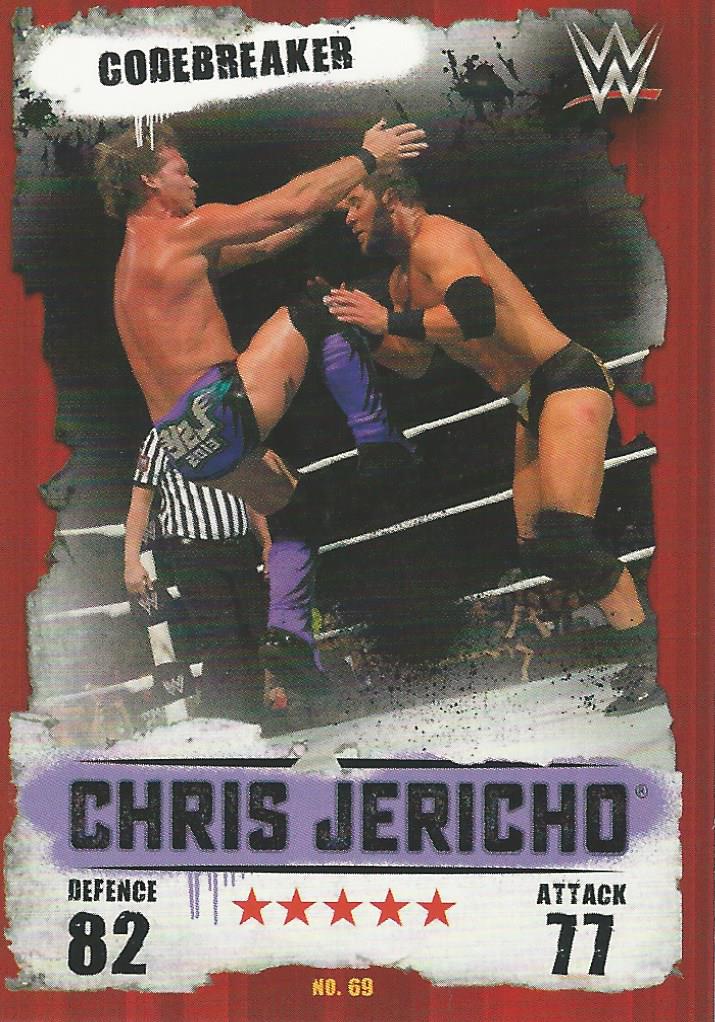 WWE Topps Slam Attax Takeover 2016 Trading Card Chris Jericho No.69